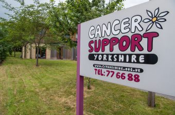 Photo of Cancer Support Yorkshire sign