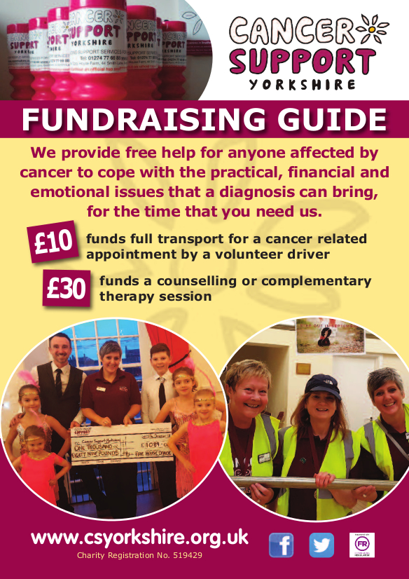 New Fundraising Guide – Cancer Support Yorkshire