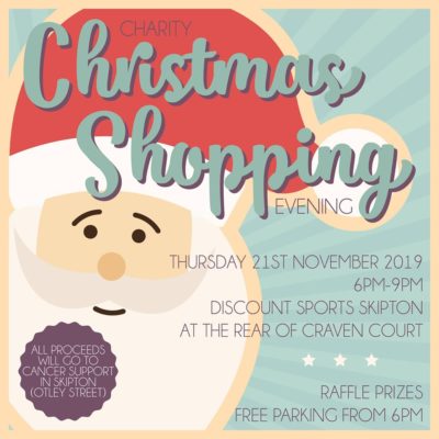 Christmas shopping poster